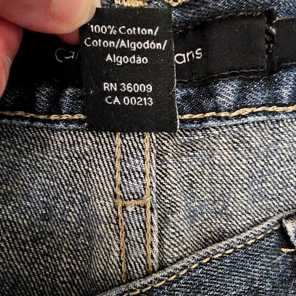 Calvin Klein Mens Blue Denim Relaxed Fit Jeans Size 42 Classic Style - Picture 8 of 14